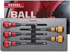 Vessel 22005EVA 2200 Ball Ratchet Screwdriver Set In Eva Foam, 5 Piece