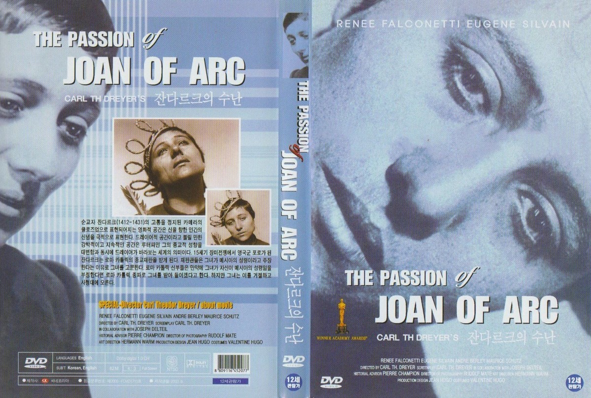 The Passion of Joan of Arc (1928) Carl Theodor Dreyer DVD NEW
