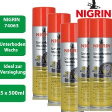 5 x NIGRIN 74063 Performance Unterboden-Wachs 500ml Versieglung Unterbodenschutz