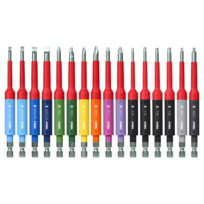 16-tlg. FELO IEC SAFETY Bits 1000V Stückgeprüft Elektriker Bits IEC 60900 Satz