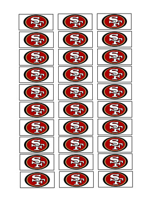 30 Custom Resin Dominoes Stickers with NFL NBA MBL Picture or Logo
