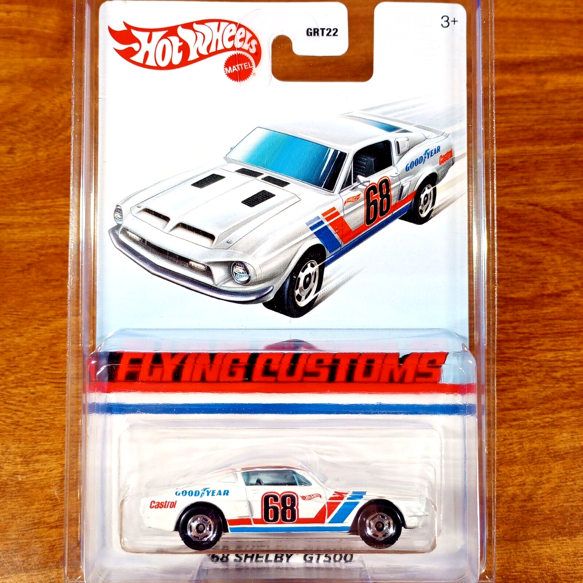 Hot Wheels Flying Customs '68 Shelby GT500 Chrome Hot Ones Wheels