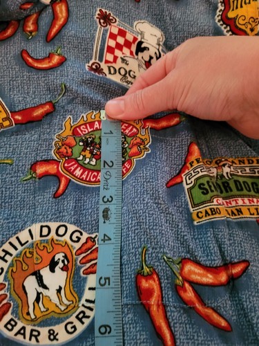 Vintage Authentic Big Dogs Restaurant Red Chili Pepper Shirt Mens Size Large - Picture 7 of 12