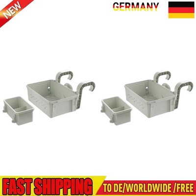 Poolside Hanging Storage Baskets with Cup Holders for Most Above Ground Pool
