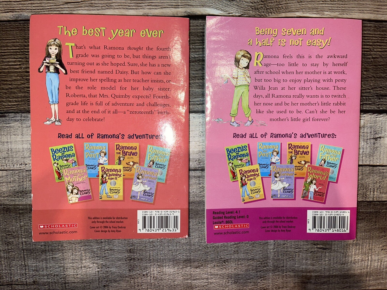 RAMONA AND HER MOTHER & RAMONA'S WORLD BOOKS BEVERLY CLEARY KIDS ...