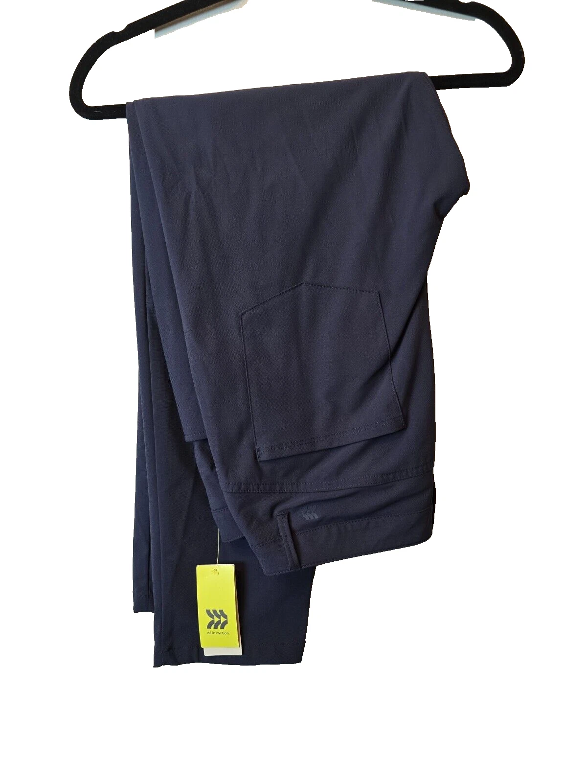 All In Motion Men's Travel 36x30 Blue Dri Fit Zipper Tech Pocket Stretch
