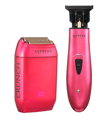 Supreme Trimmer 2-in-1 DLC T-Shaper & Crunch Shaver Kit | ST5205 STF602 Pink