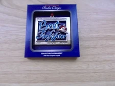 REGENT SQUARE "BEST FIREFIGHTER" ORNAMENT - EUROPEAN CRYSTALS - NIB