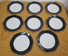 Spode Complments Luncheon Plates Set Of 8 Fine Bone China England 