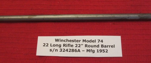 Winchester Model 74 .22 Rifle Original Steel Inner Tube - Part No 5174