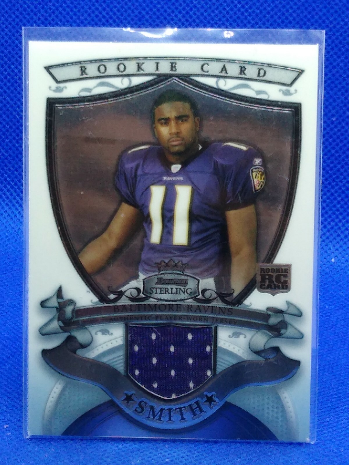 2007 Bowman Sterling Rookie Relics Troy Smith #BSRR-TS Rookie RC