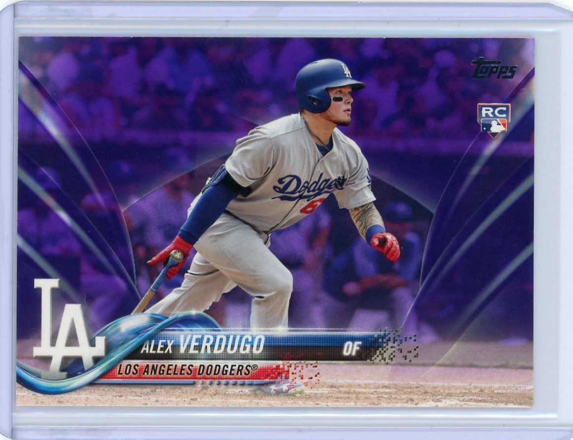 2018 Topps Series 1 Toys'R'US Purple Rookie #281 Alex