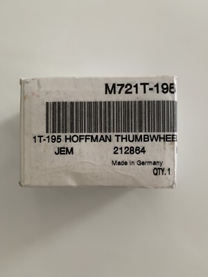 Hoffman M721T-195 Thumbwheel Thermostat new in box # 212864