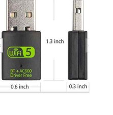 Mister FPGA WiFi Bluetooth Adapter, 600Mbps Dual Band 2.4/5Ghz Wireless Network