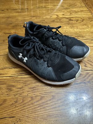 Under Armour Black w/White Charged Commit 2 3022027-001 Training Shoes Sz 12 Under Armour Black w/White Charged Commit 2 | Mercari main image 3