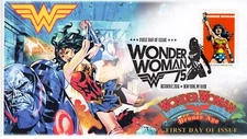 AO- 5150-2, 2016, Wonder Woman,  Add-on Cover, First Day Cover, Pictorial Postma