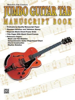 Alfred Publishing (u. a.) | 21st Century Jumbo Guitar TAB Manuscript Book | Buch