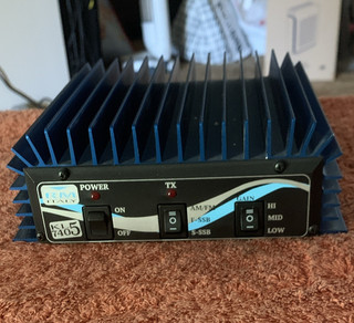 RM Italy KL 7405 Linear Amplifier 12V AM/FM F SSB S SSB Blue/Black