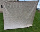 1940's Homemade Stitched Red Sawtooth Star Quilt 82×72 — photo 10