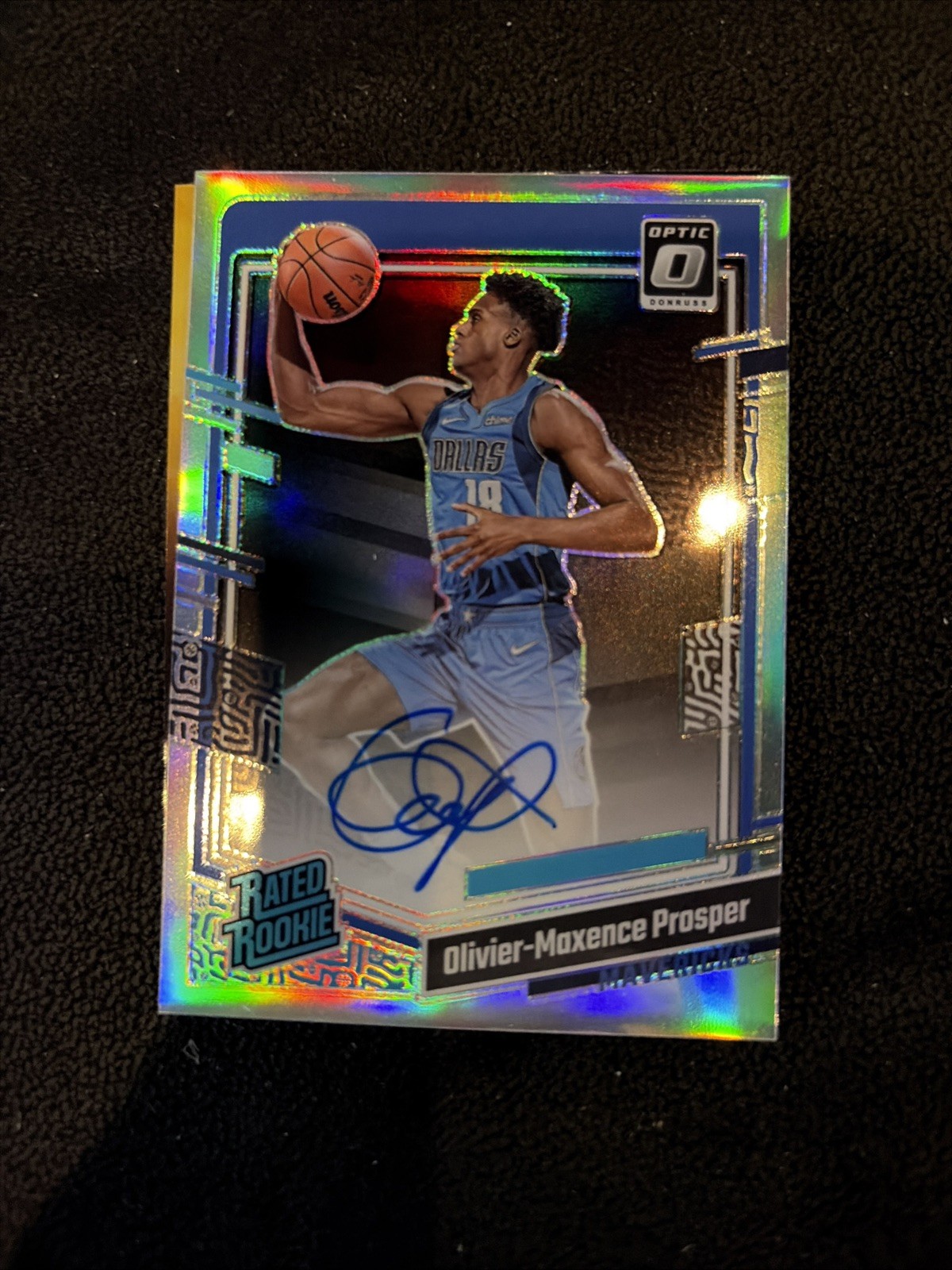 2023-24 Donruss Optic #274 Olivier-Maxence Prosper Holo Rookie Auto Mavericks