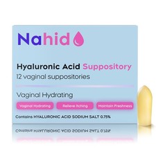 Vaginal Moisturizing Suppositories  15 mg Hyaluronic Acid  Long-Lasting 72-...