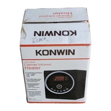 Konwin Cabnet Infrared Heater Remote Control 1500 W Tip Over & Over Heat Safe 