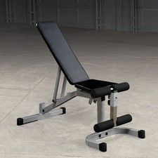 Powerline Flat Incline Decline Bench with Leg...