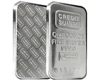 Credit Suisse 1 Troy Oz .999 Fine Silver Bar  VINTAGE 1980’s CREDIT SUISSE PURE