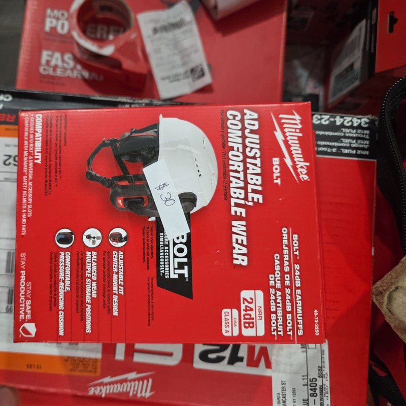 Milwaukee 48-73-3250 BOLT 24dB Earmuffs (New)🚀fast sh🚀