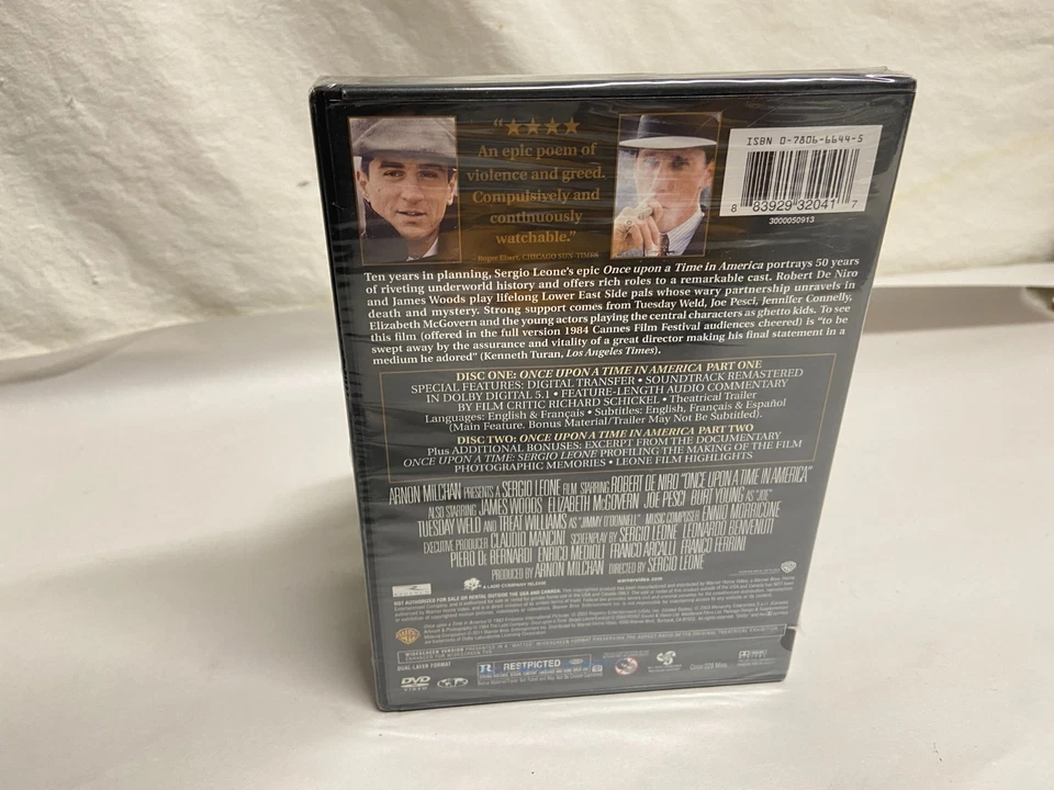 Once Upon A Time In America DVD Movie 2-Disc Special Edition Robert De Niro - Image 2 of 4