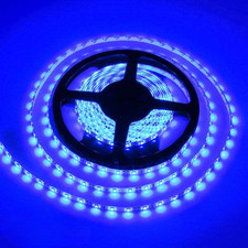 Bleu LED Moulure 5m 300 x 1210 (3528) SMD Rayures Bande Bleu Tuyau