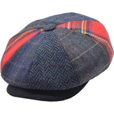 Unisex Patchwork Eight Panel Wool Newsboy Cap  Vintage Stylish Comfortable Hat