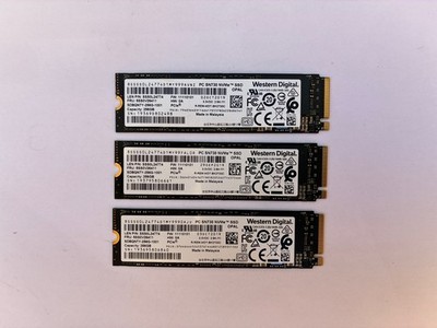 3x 256GB Western Digital SN730 NVMe M.2 SSD fast unbenutzt!