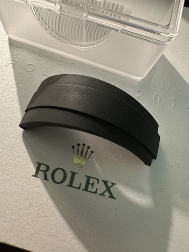 Brand New Rolex Skydweller Oysterflex 22mm Black Rubber Band 351860 SIZE F - Picture 2 of 3
