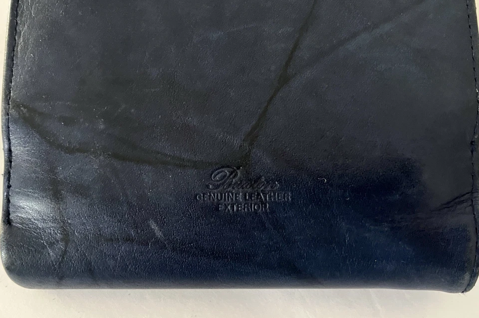 BUXTON женщин темно-синий из натуральной кожи Snap & Kiss замок двойной Cardex бумажник - Изображение 3 из 4