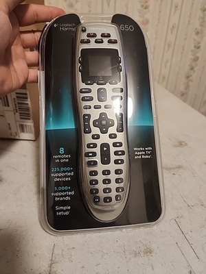 #ad #ad Logitech Harmony 650 Universal Color Screen Remote Silver New EZ Open $59.95