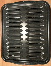 Large 2 Piece BROILER PAN -  16" LONG x 13" WIDE X 1  1/2" DEEP