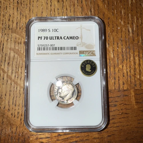 1989-S Roosevelt Dime-NGC PF 70 Ultra Cameo Gem Proof ECC CERTIFIED  