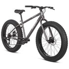 Mongoose Malus Fat Tire Mountain Bike 26 Inch Wheels 7 Speed 17 Inch Frame Gray