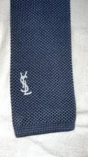 Cravatta Yves Saint Laurent fatta a maglia 100% Cotone