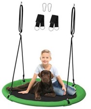 40 Inch Diameter Saucer Tree Swing Set for Kids Adults, Adjustable Round 40"