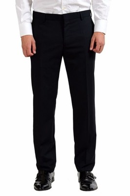 Christian Dior Men's Black 100% Wool Two Button Suit Size 40 42 | eBay