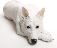 German Shepherd White My Dog Figurine