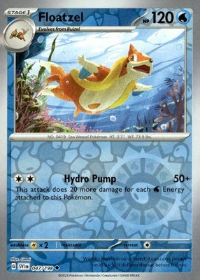 SV01: Scarlet & Violet Base Set #047/198 Floatzel Reverse Holo