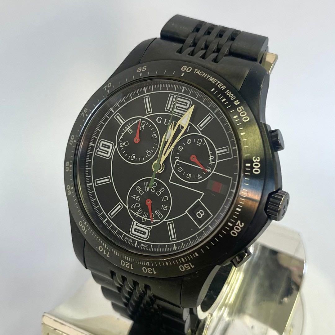 Gucci G-Timeless Black Chronograph Quartz Watch for Men