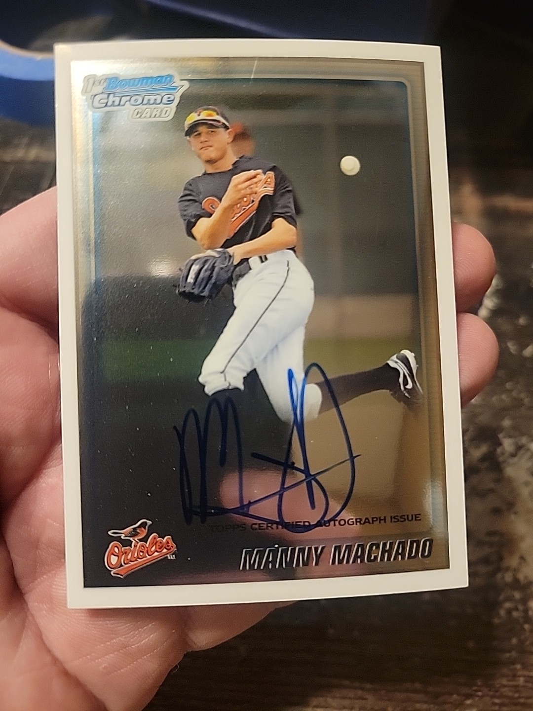 2010 1st Bowman Chrome Draft Manny Machado Auto