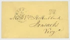 Mr Fancy Cancel CSA STAMPLESS COVER RICHMOND VA 1861 CDS ITALIC PAID OVER 5cts