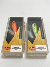 LUCKY CRAFT Lucky Craft Wood Baby Popper 50 Frog/Orange Peacock 2-piece set