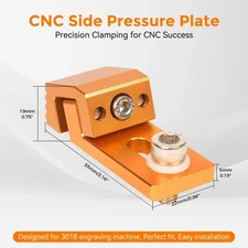 CNC Side Fixture Clamp for CNC 3018 Fixed T-Track Precision Fixtures Clamping