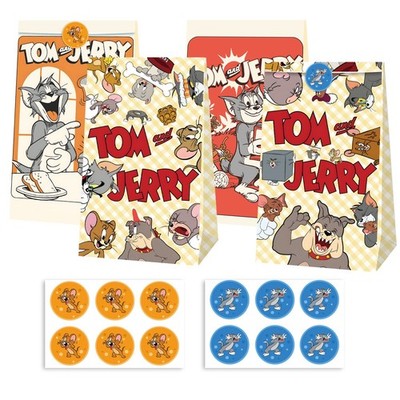 Tom and Jerry Candy Bags 12PCS Party Favor Gift Bags Birthday Party Decorations